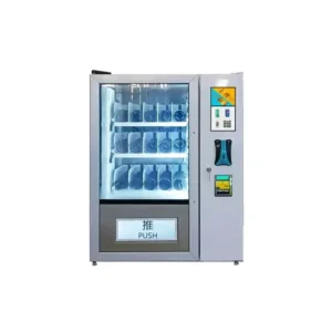 Refrigerated 15 Slot Cold Food Drinks Pop Soda Bill Acceptor Vending Machine