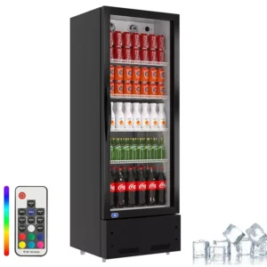 Commercial Display Refrigerator Swing Glass Door Merchandiser Vending Machine