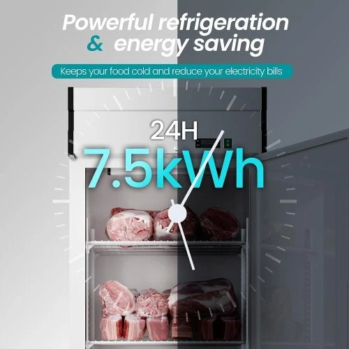 27"W Dynamic Cooling Commercial Freezer 23 Cu.Ft -10℉~10℉ Digital Thermostat LED - Image 3
