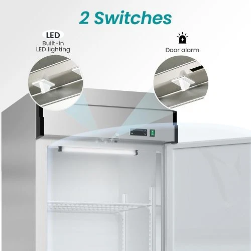 27"W Dynamic Cooling Commercial Freezer 23 Cu.Ft -10℉~10℉ Digital Thermostat LED - Image 7
